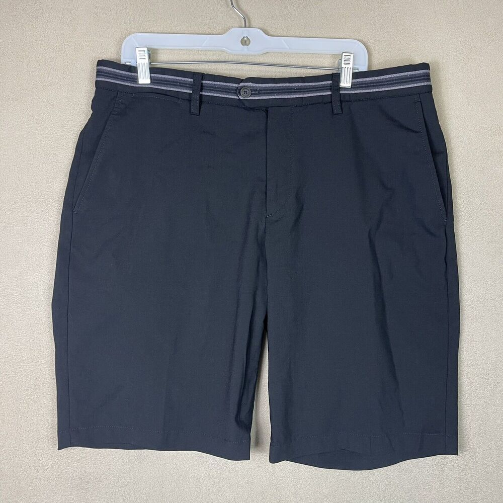 J.Lindeberg Shorts Mens 36 Black Golfing Mid‎ Rise Pockets Adult